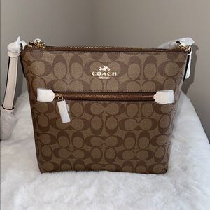NWT!! Coach Rowan File Bag -Signature Canvas